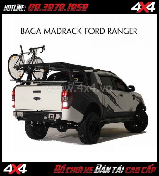 Baga thùng sau KSC MADRACK cứng cáp, chất lượng, giá tốt cho xe Ford Ranger 2018 2019