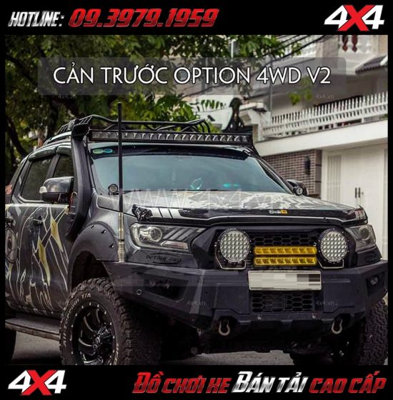 Hình ảnh: Cản trước Option 4WD Thái Lan Ver2 cho xe bán tải Ford Ranger 2018 tại TpHCM