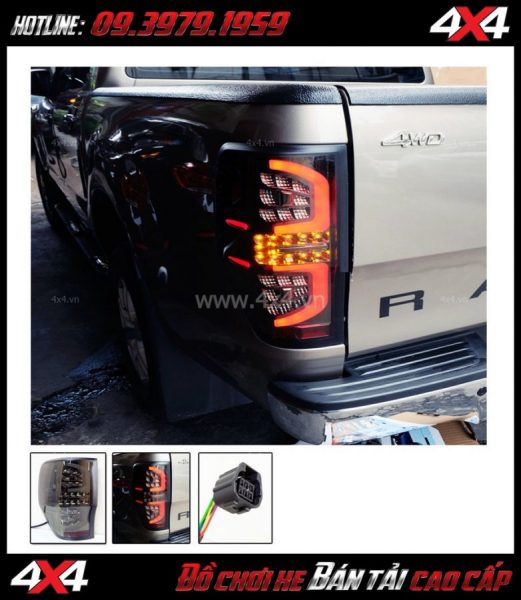 Bức ảnh: đèn sau Ford Ranger 2018 loại Smoked Led của Thái Lan thay đẹp giá rẻ chất lượng