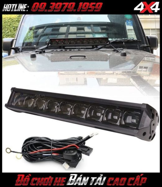 Đèn led bar ô tô, đèn led bar xe bán tải: đèn led bar 6D độ đẹp cho xe o tô xe bán tải Ford Ranger