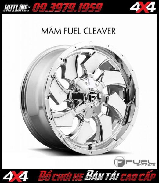 Picture Bán mâm 18 inch: Mâm Fuel One Piece Cleaver D573 màu bạc