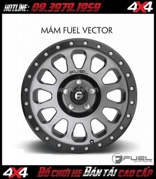 Tấm ảnh: Bán mâm 18 Inch: Mâm Fuel Vector D601 2018 cho xe hơi xe bán tải