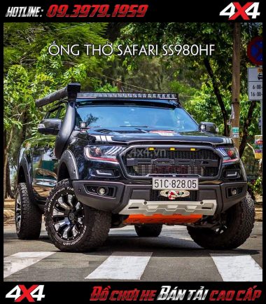 Hình ảnh: Ống thở Safari dành cho xe bán tải Ford Ranger 2019 Wildtrack và XLT