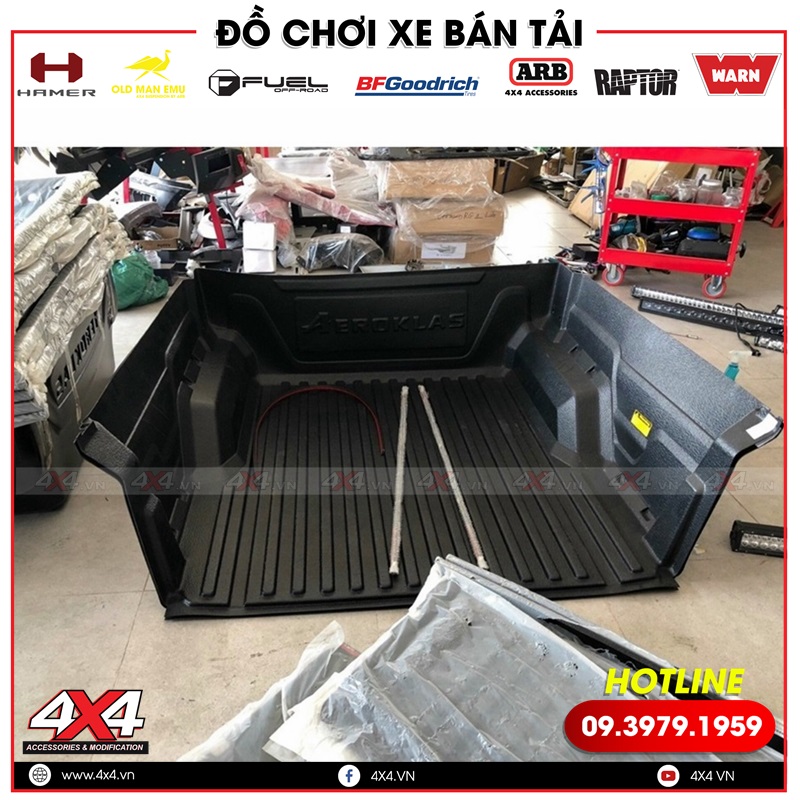 Lót thùng Aeroklas Thái Lan chất liệu nhựa ABS cực bền và đẹp dành cho xe bán tải Lót thùng Aeroklas Thái Lan chất liệu nhựa ABS cực bền và đẹp dành cho xe bán tải