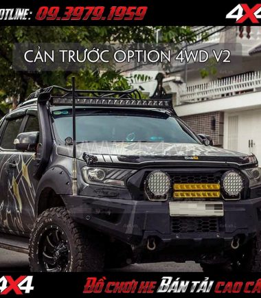 Hình ảnh: Cản trước Option 4WD Thái Lan Ver2 cho xe bán tải Ford Ranger 2018 tại TpHCM